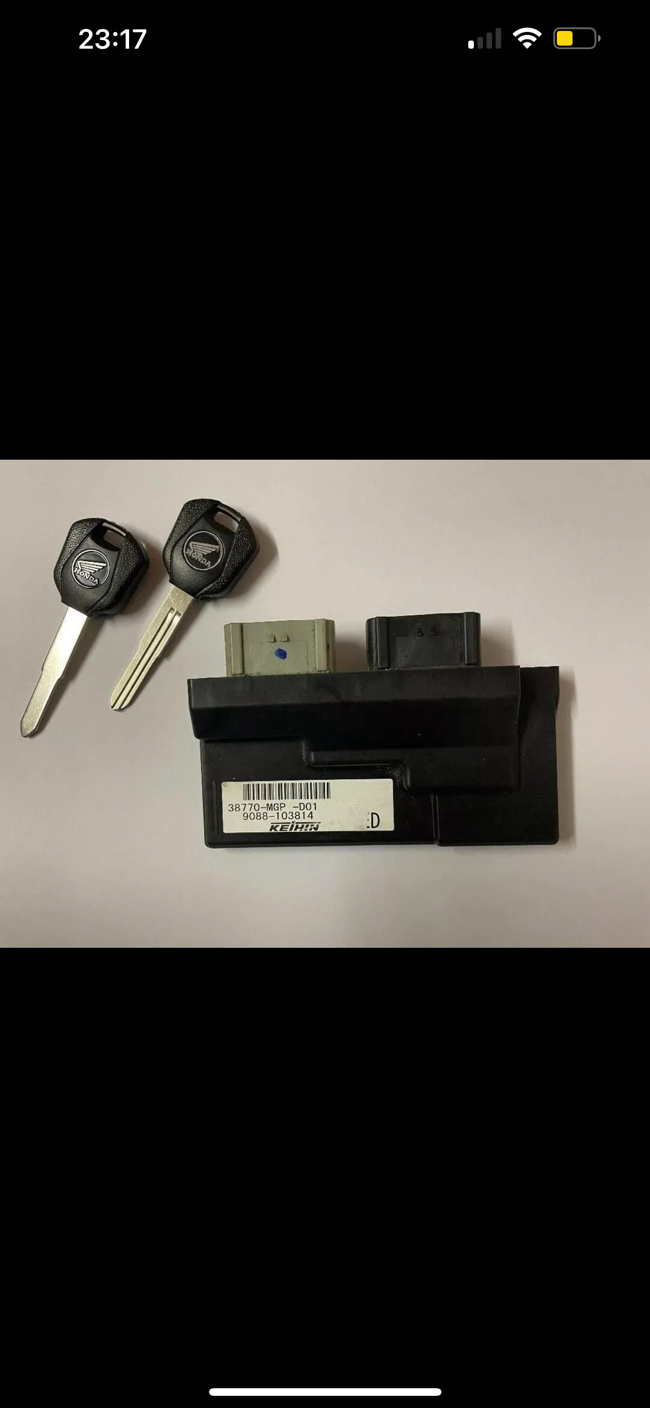 Honda Motorcycle Key Programming - Keyed Ignition