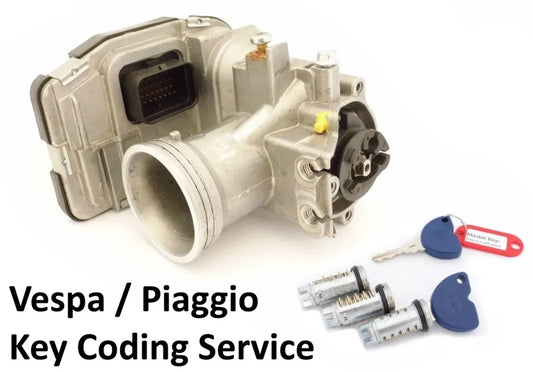 Piaggio / Vespa Motorcycle Key Programming (Transponder Only)